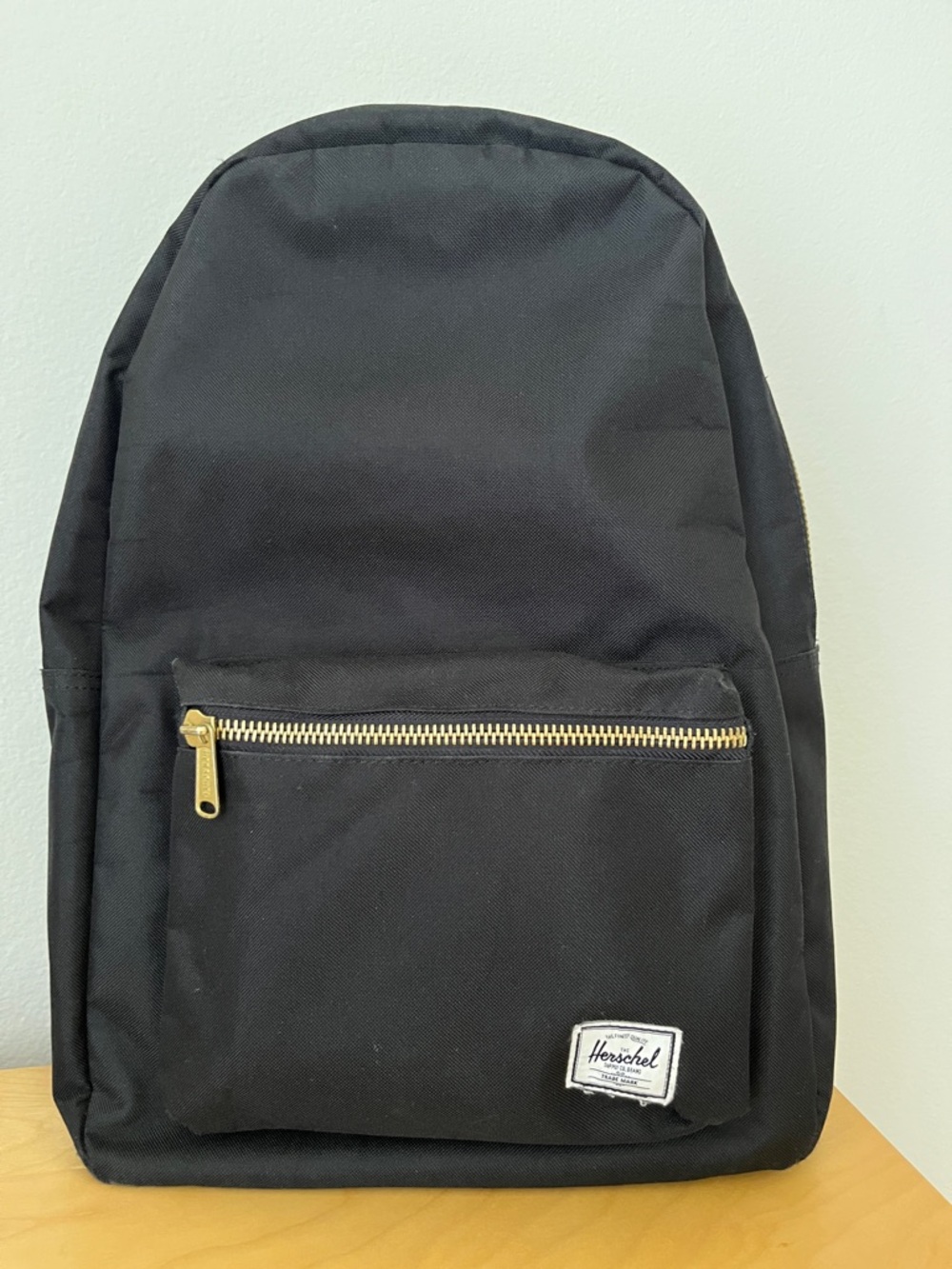 Herschel Supply Company Black Backpack with Gold Hardware